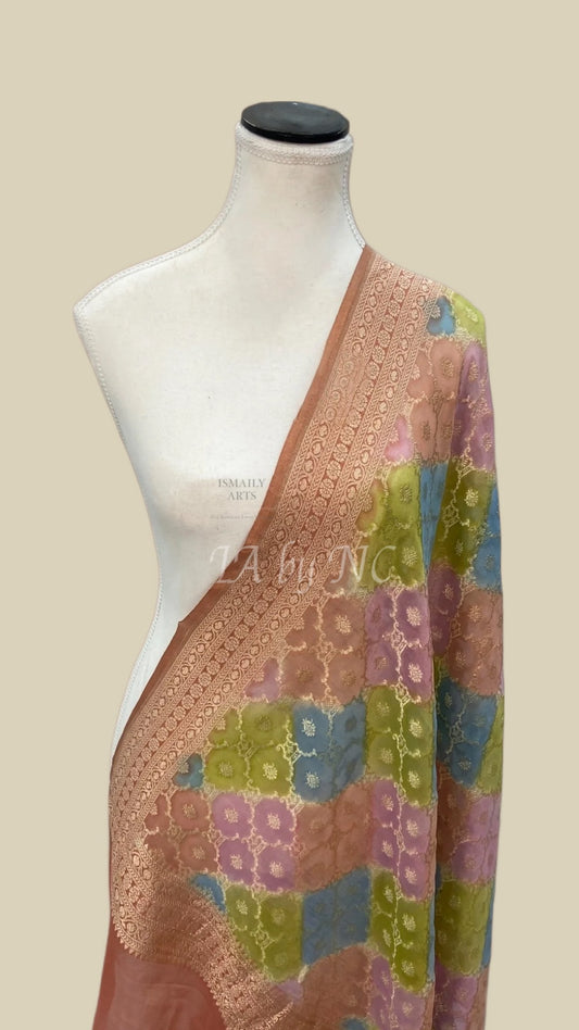 Banarasi Pure Khaddi Georgette Tissue Dupatta