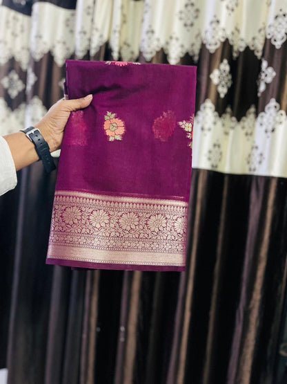 Banarasi Blend Khaddi Georgette Tilfi Saree