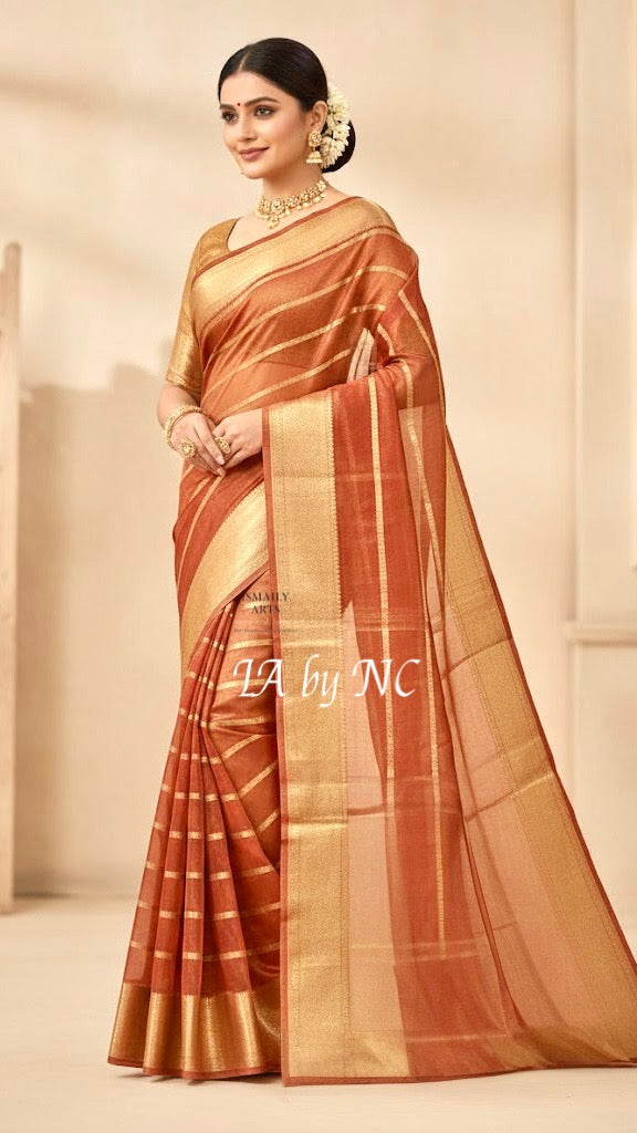 Persian Banarasi Pure Tissue Silk Saree