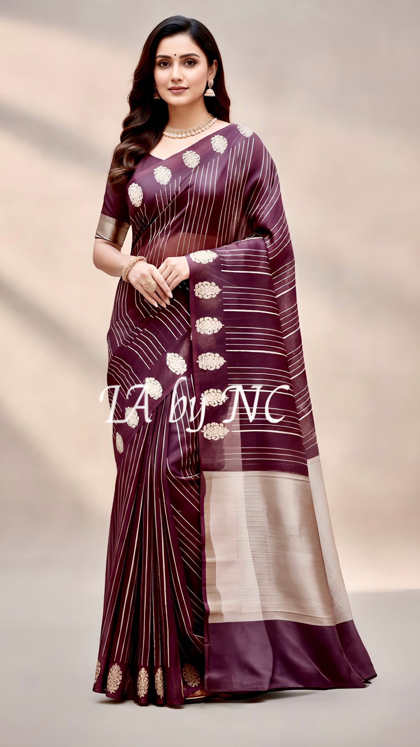 Hickory Banarasi Pure Kora Organza Kadwa Saree