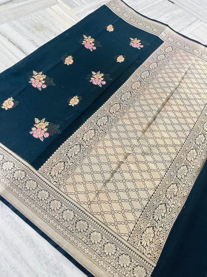 Banarasi Blend Khaddi Georgette Tilfi Saree