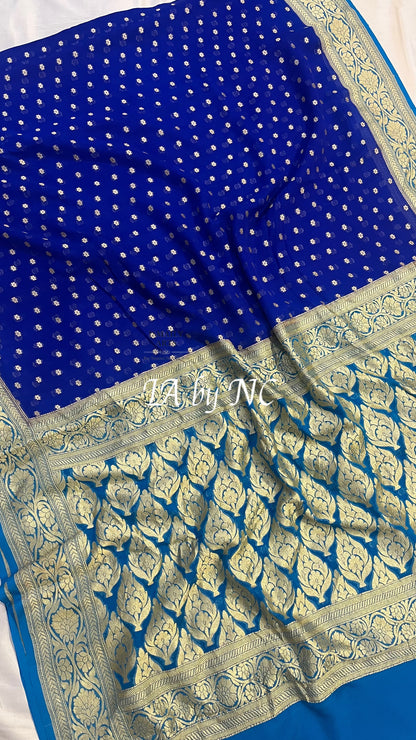 Royal Banarasi Pure Khaddi Georgette Saree