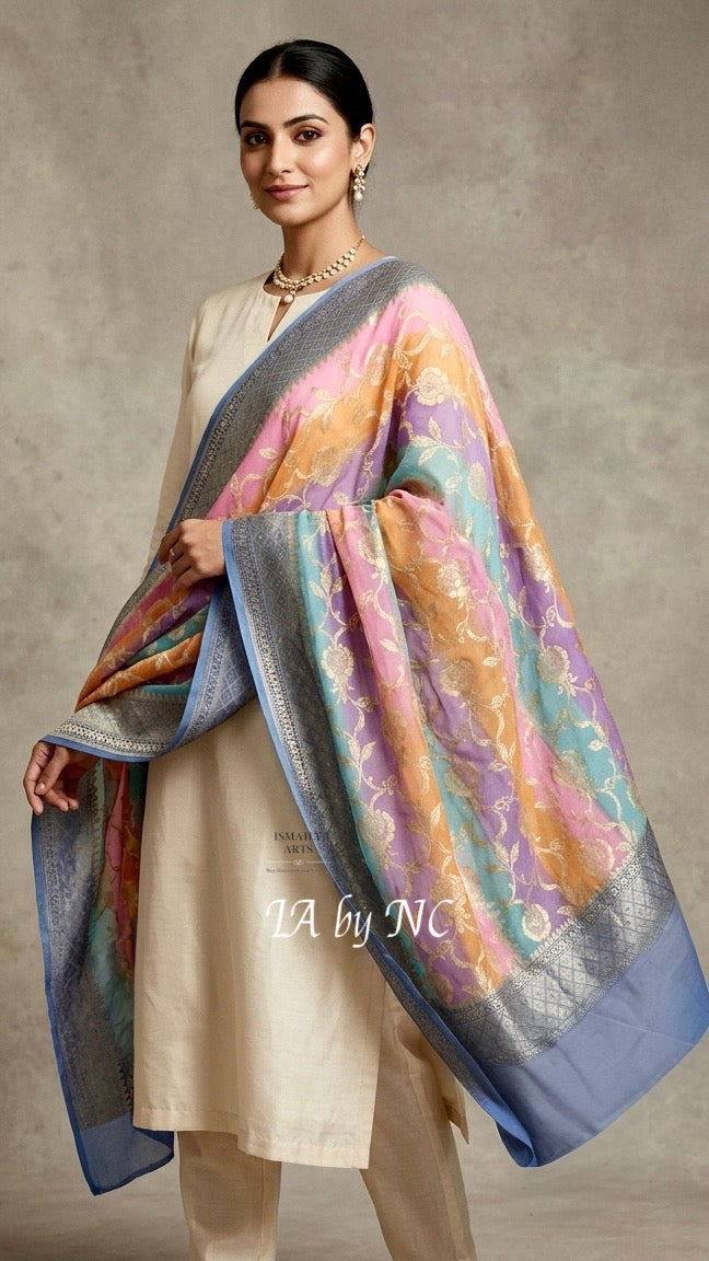 Banarasi Pure Khaddi Georgette Dupatta
