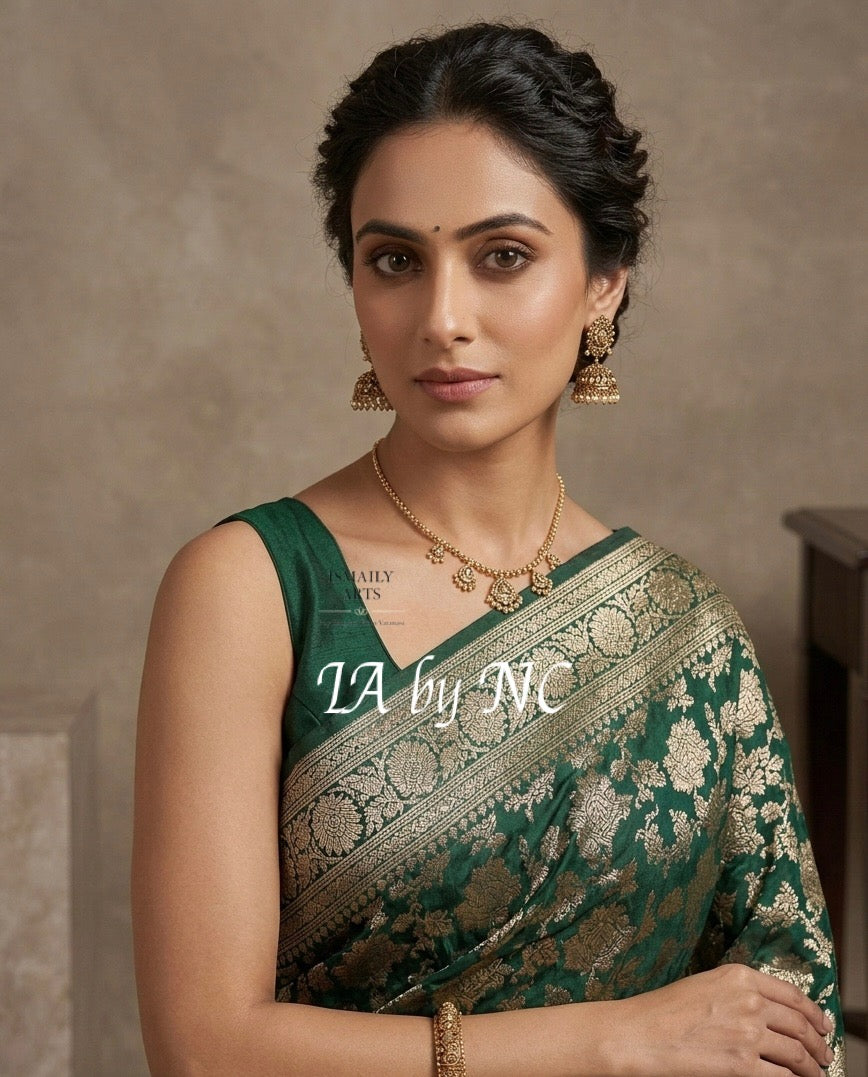 Sacramento Banarasi Pure Khaddi Georgette Saree