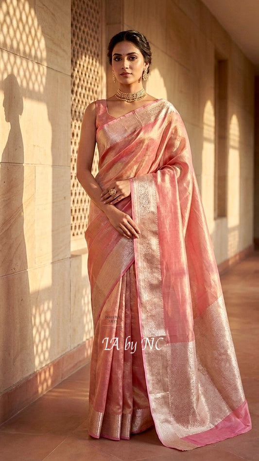Punch Banarasi Pure Tissue Silk Saree