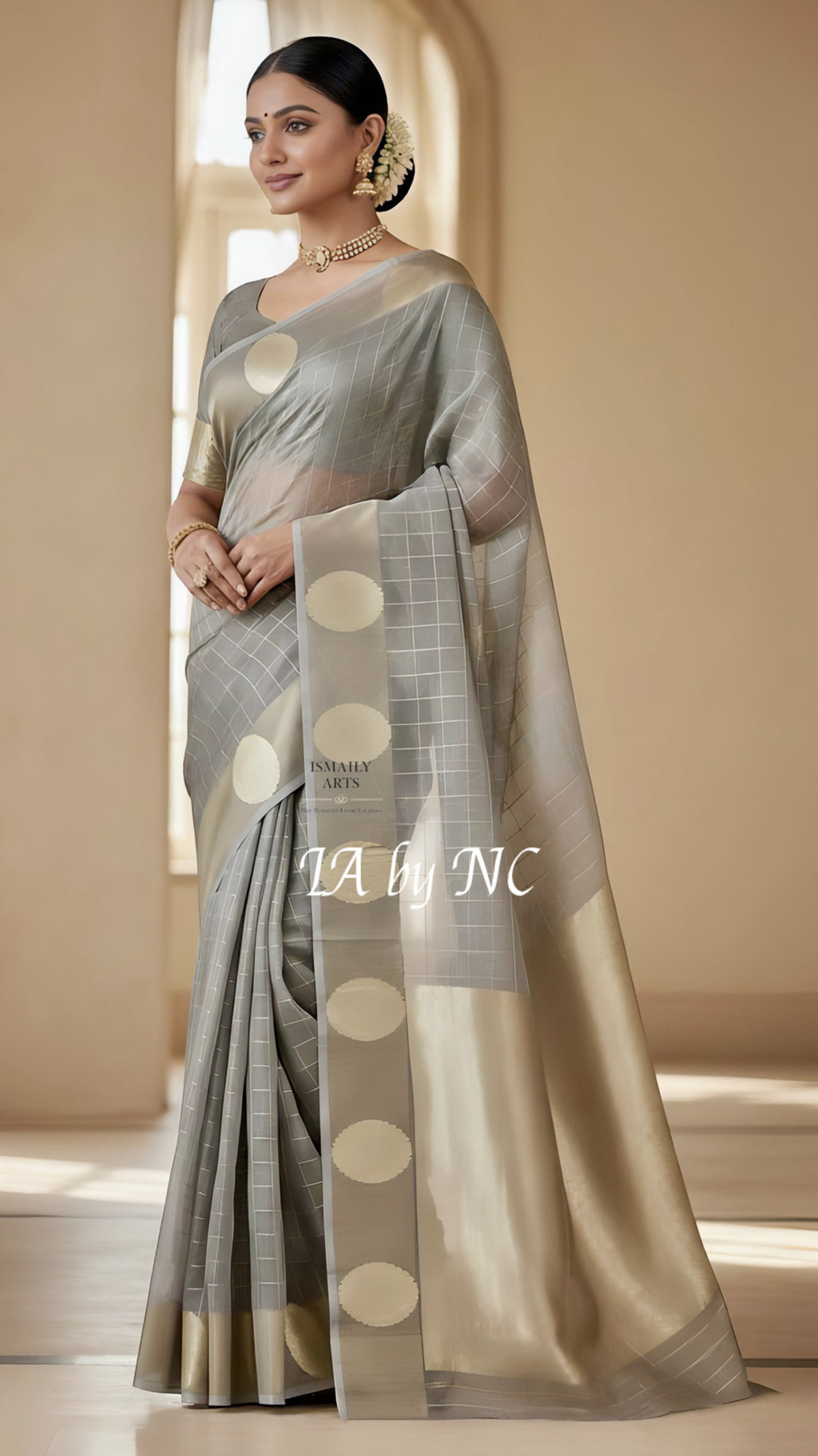 Thunder Banarasi Pure Kora Organza Kadwa Saree