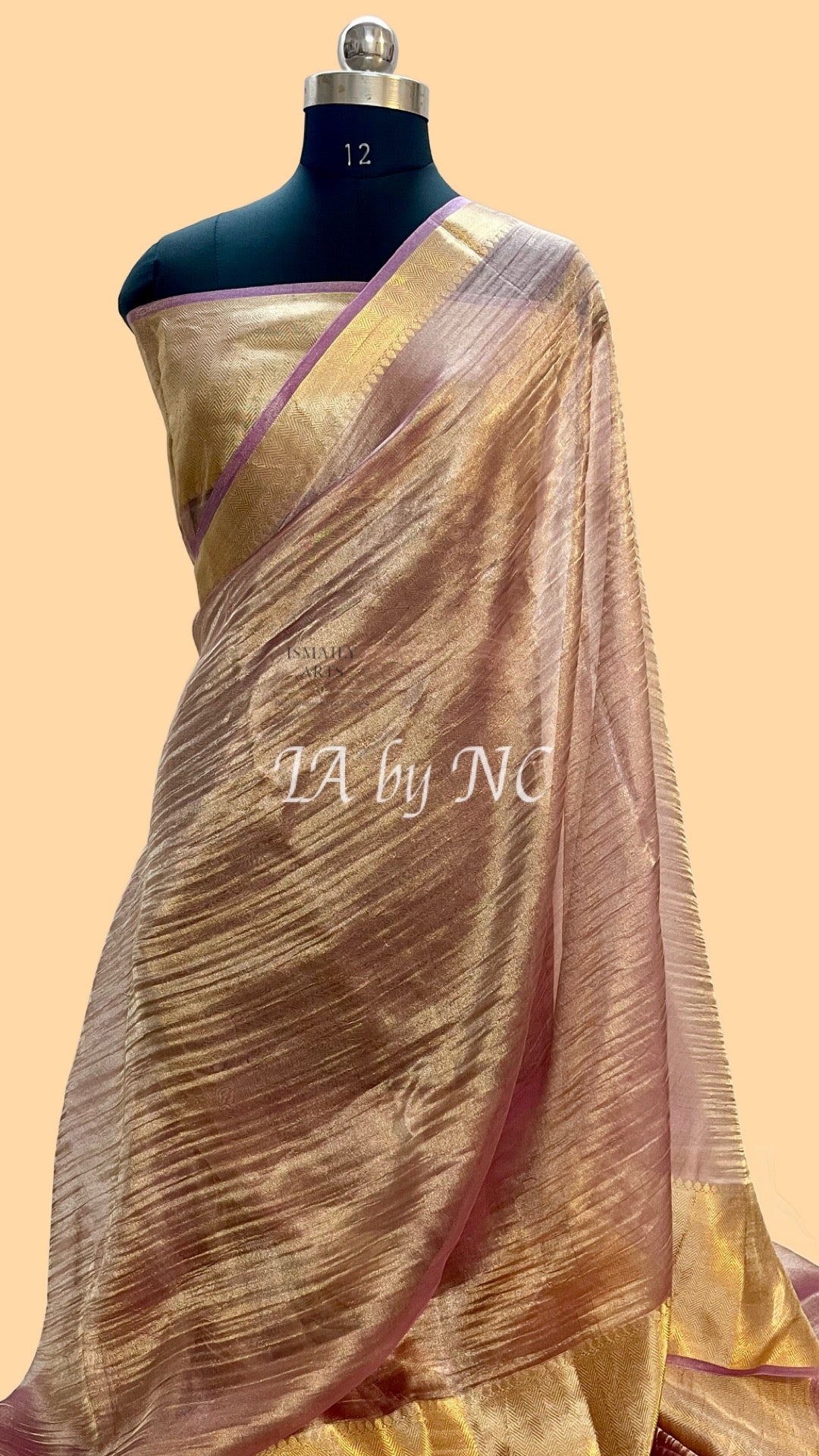 Grape Banarasi Pure Tissue Silk Saree