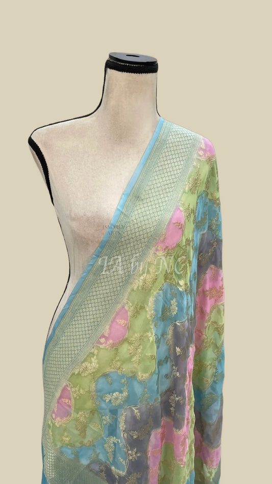 Banarasi Pure Khaddi Georgette Dupatta
