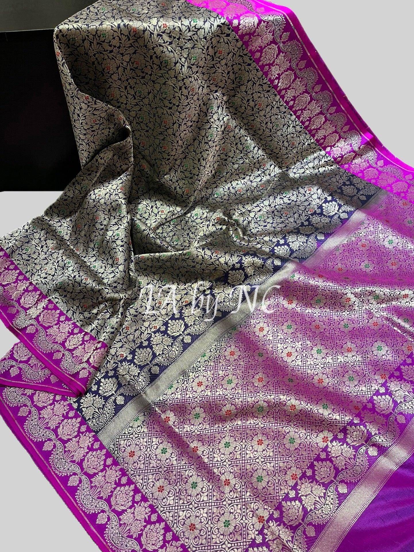 Space Banarasi Pure Katan Silk Pattu Saree