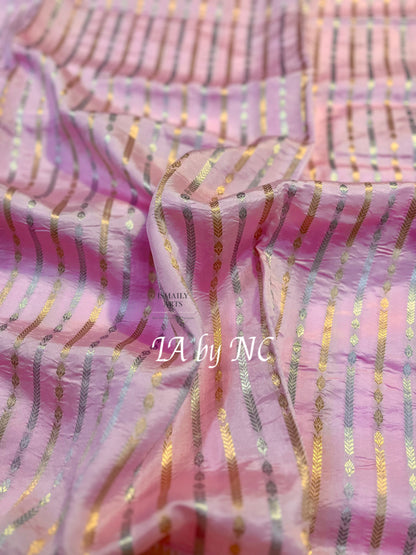 Baby Banarasi Pure Katan Silk Kadwa Raw Mango Pattu Saree