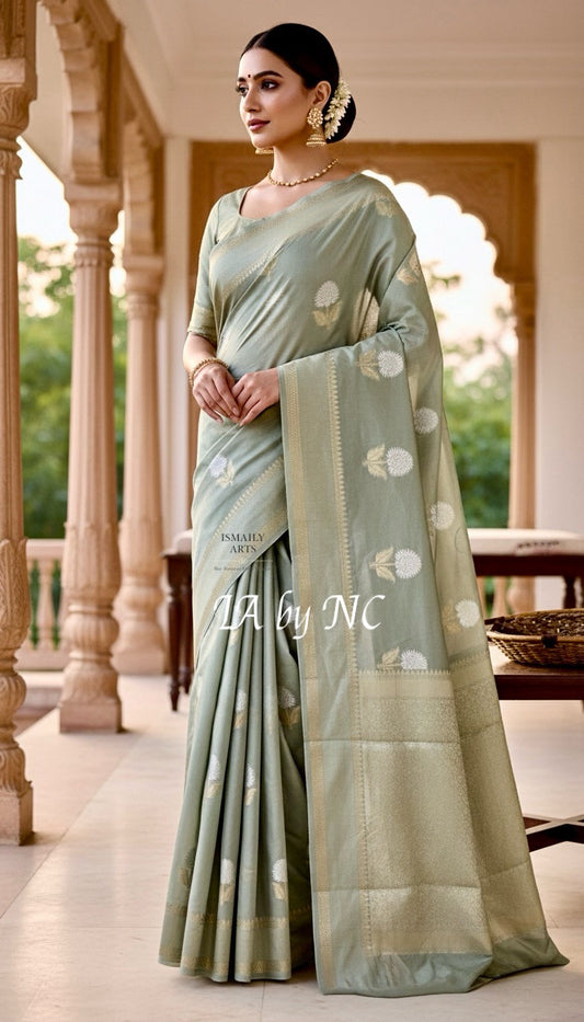 Banarasi Blend Georgette Silk  Saree