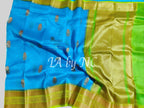 Azure Banarasi Pure Kora Organza Kadwa Saree