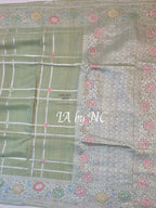 Tea Banarasi Pure Khaddi Tussar Georgette Paithani Saree
