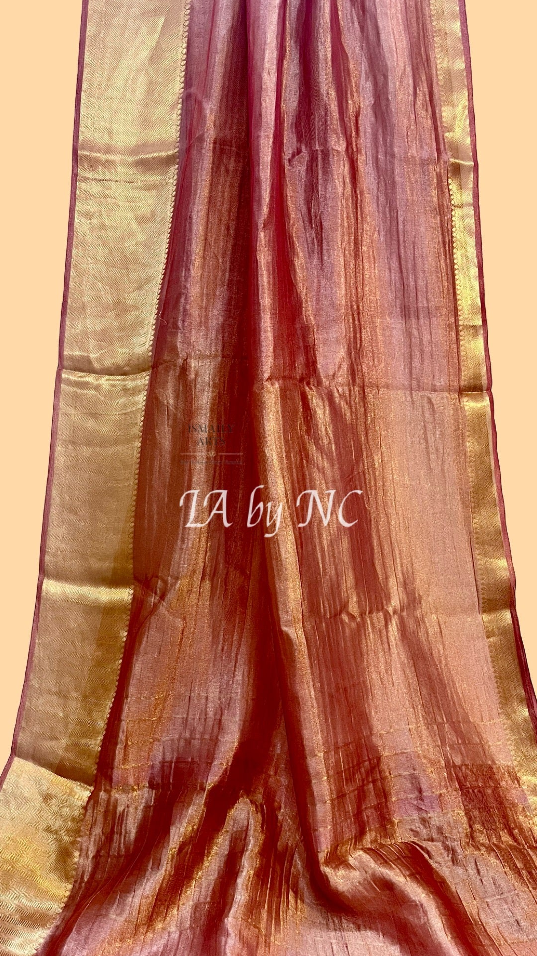 Burgundy Banarasi Pure Tissue Silk Saree