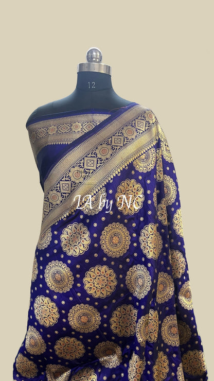 Royal Banarasi Pure Katan Silk Pattu Meenakari Saree