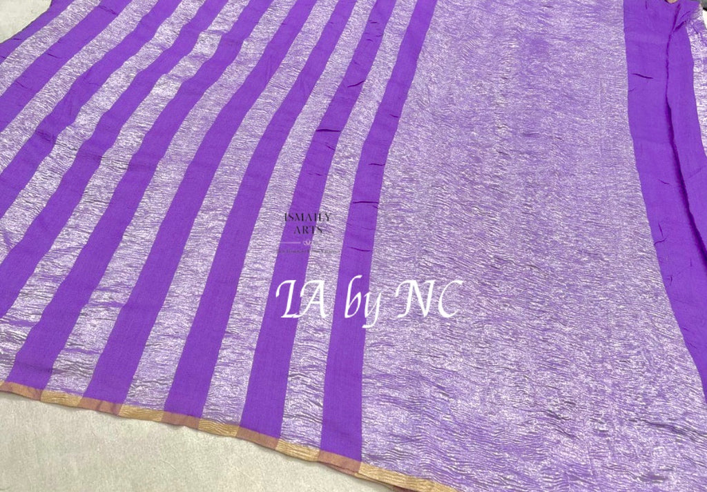 Amethyst Banarasi Pure Munga Silk Saree