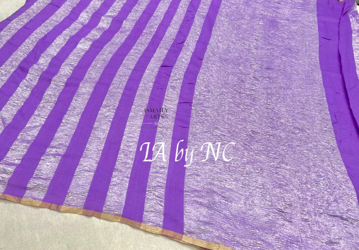 Amethyst Banarasi Pure Munga Silk Saree