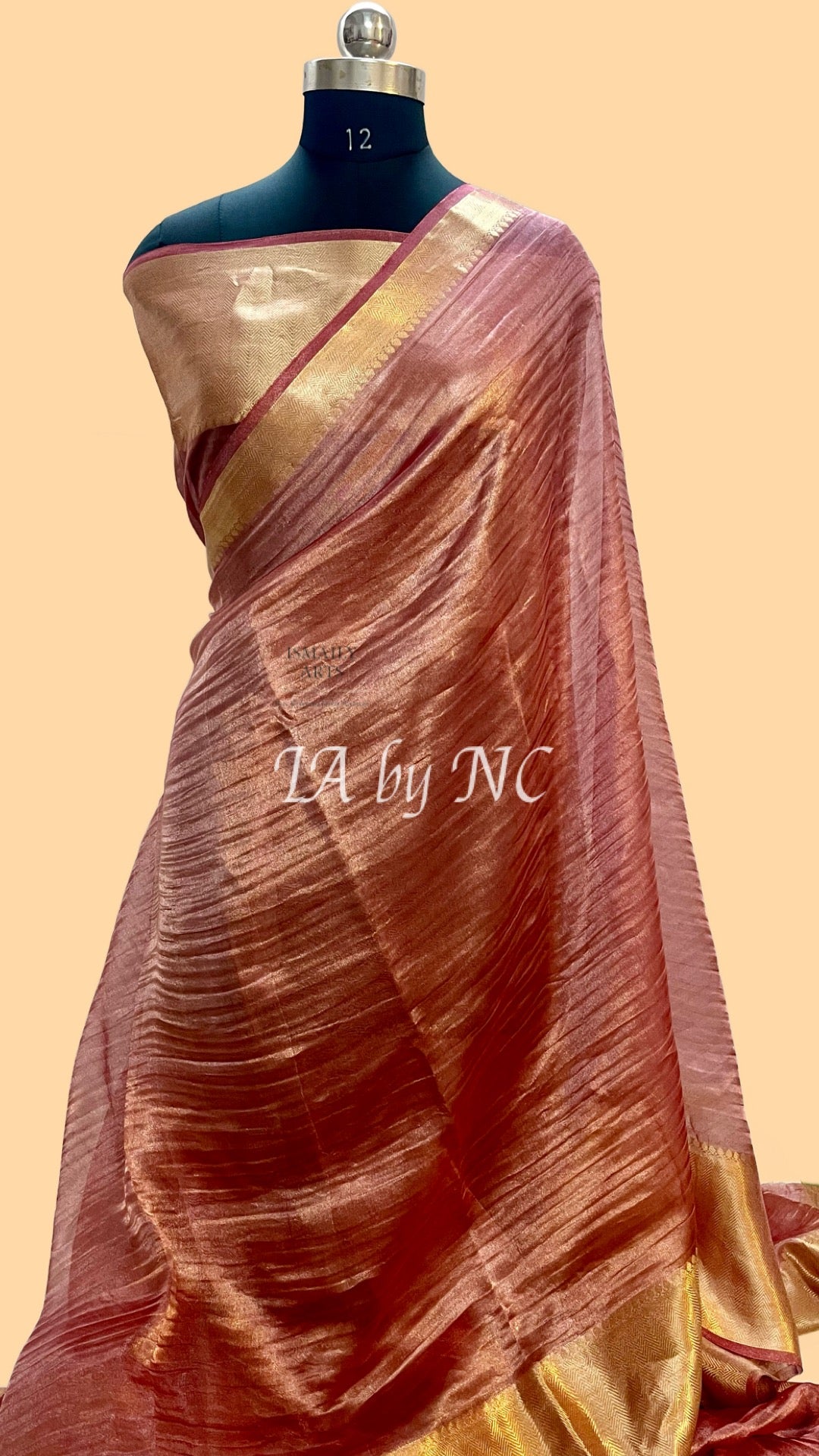 Burgundy Banarasi Pure Tissue Silk Saree