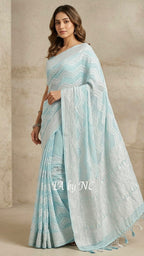 Baby Banarasi Pure Khaddi Georgette Saree