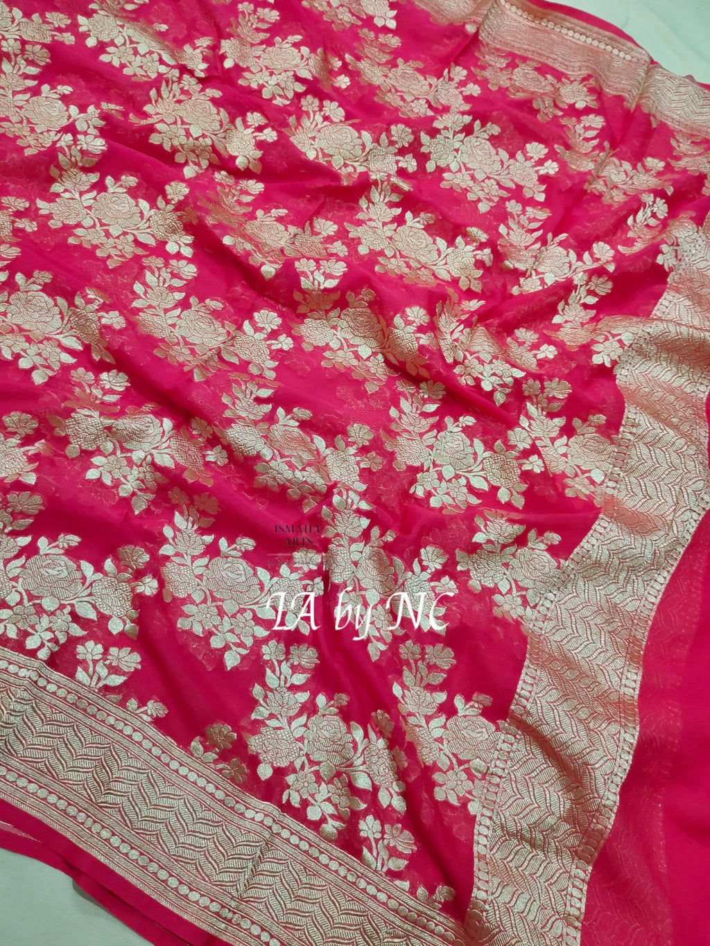 Ruby Banarasi Pure Khaddi Georgette Dupattau