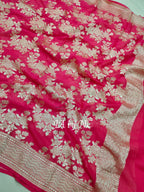 Ruby Banarasi Pure Khaddi Georgette Dupattau