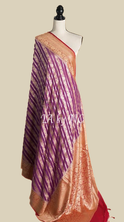 Amethyst Banarasi Pure Khaddi Georgette Saree