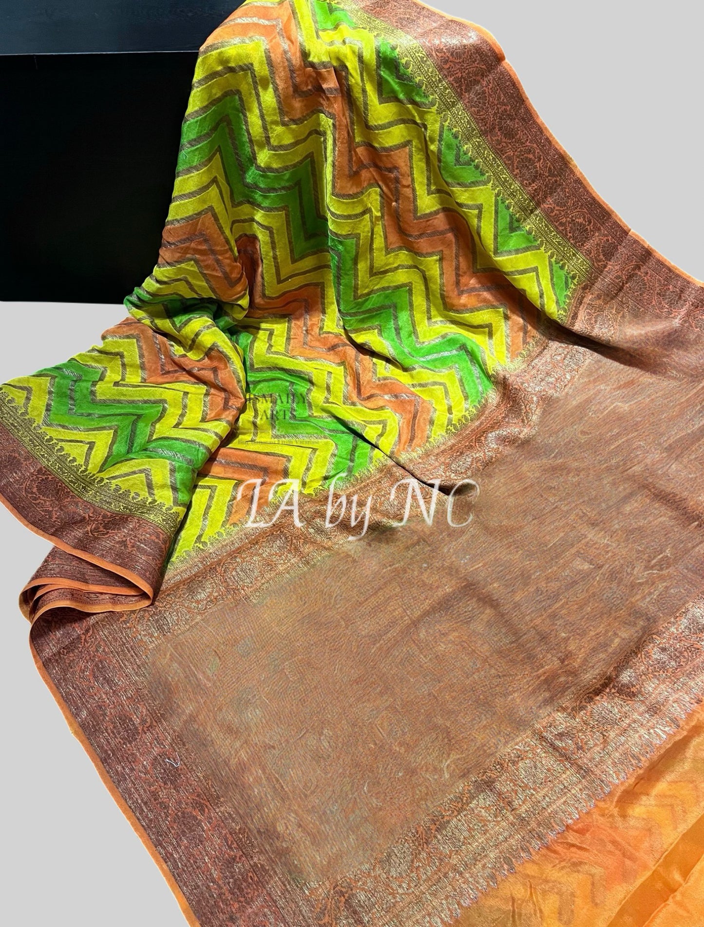 Amber Banarasi Pure Chiffon Georgette Saree