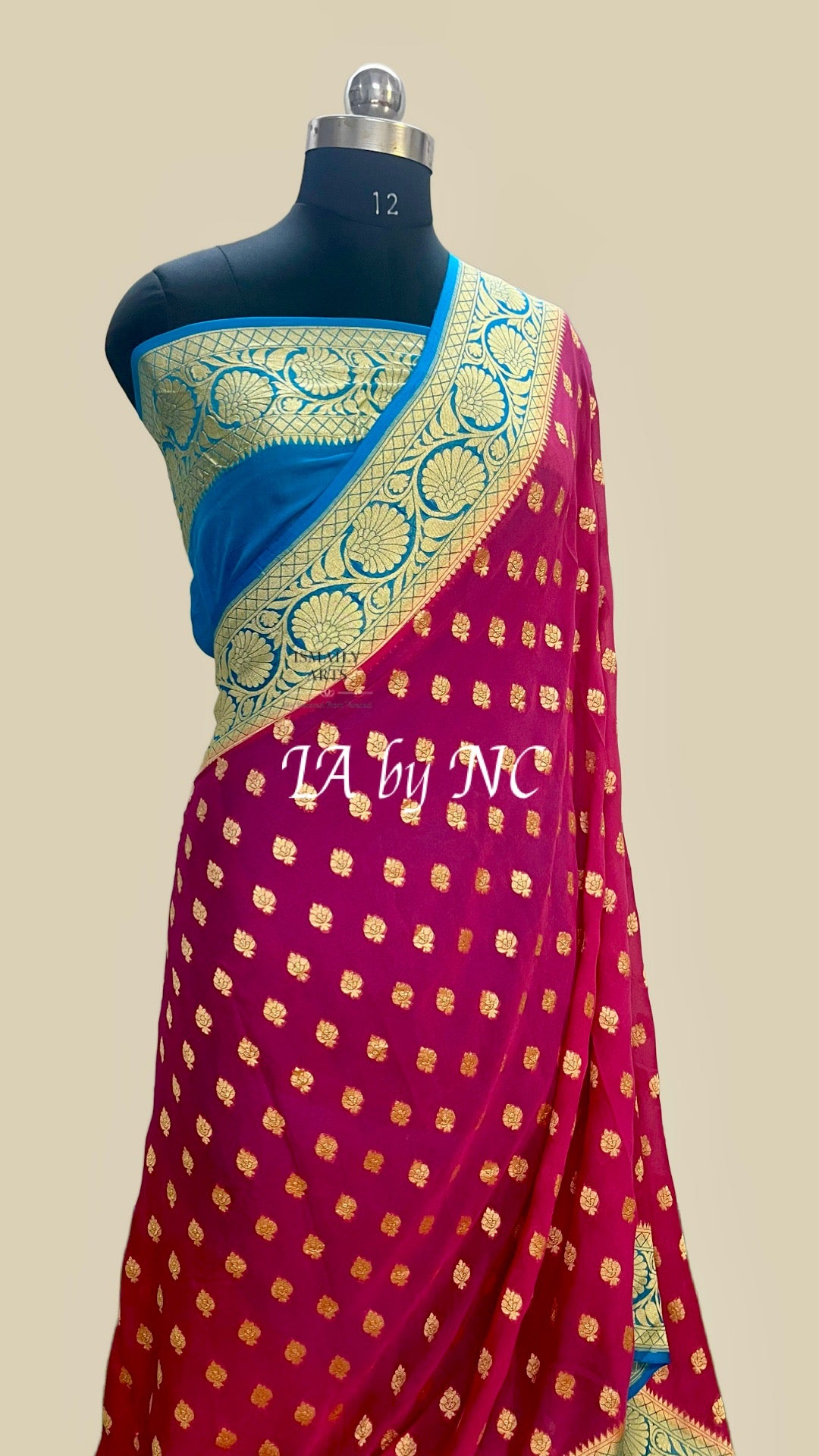 Mulberry Banarasi Pure Khaddi Georgette Saree