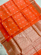 Tiger Banarasi Pure Kora Silk Kadwa Saree