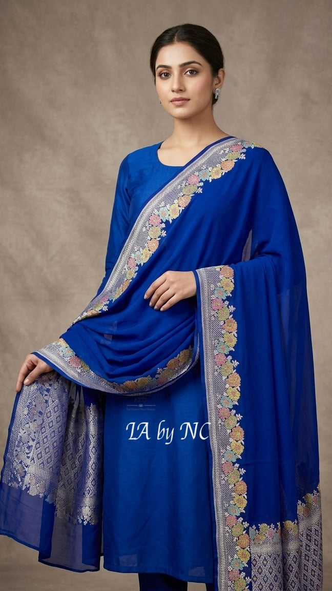 Royal Banarasi Pure Khaddi Georgette Dupatta