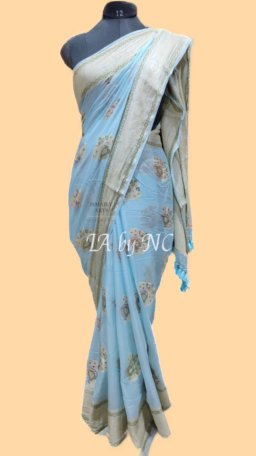 Baby Banarasi Pure Crepe Georgette Saree