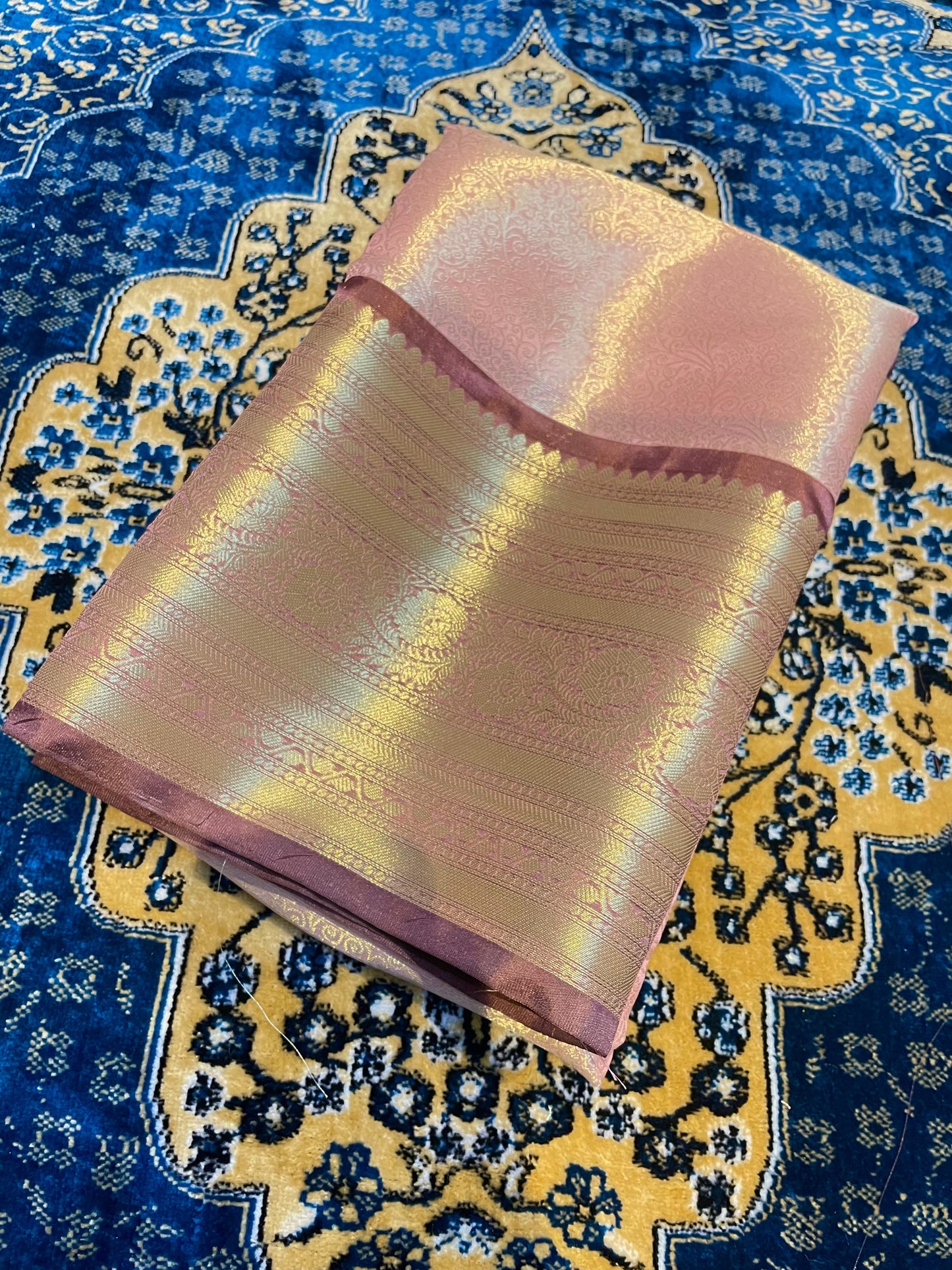 Banarasi Blend Zari Tissue Brocade Saree