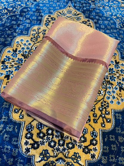 Banarasi Blend Zari Tissue Brocade Saree