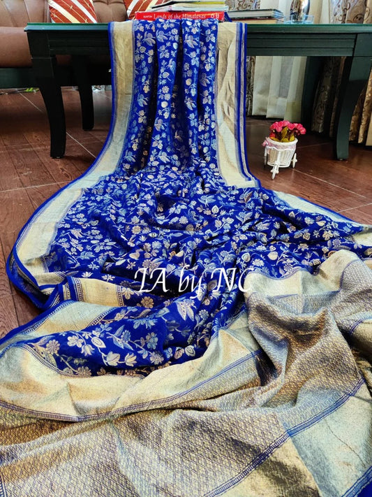 Royal Banarasi Pure Khaddi Georgette Saree