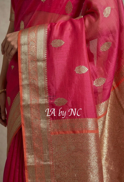 Imperial Banarasi Pure Kora Silk Kadwa Saree