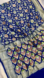 German Banarasi Pure Khaddi Georgette Saree