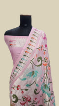 Baby Banarasi Pure Khaddi Tussar Georgette Brocade Saree