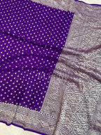 Grape Banarasi Pure Khaddi Georgette Dupatta