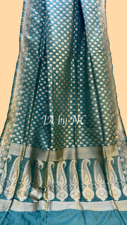 Jungle Banarasi Pure Katan Silk Pattu Saree