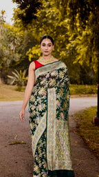 Sacramento Banarasi Pure Khaddi Georgette Saree