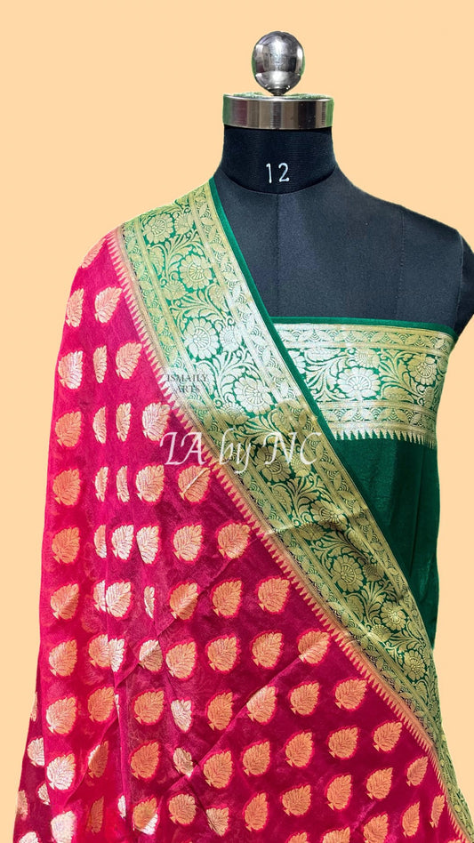 Imperial Banarasi Pure Crepe Georgette Sarees