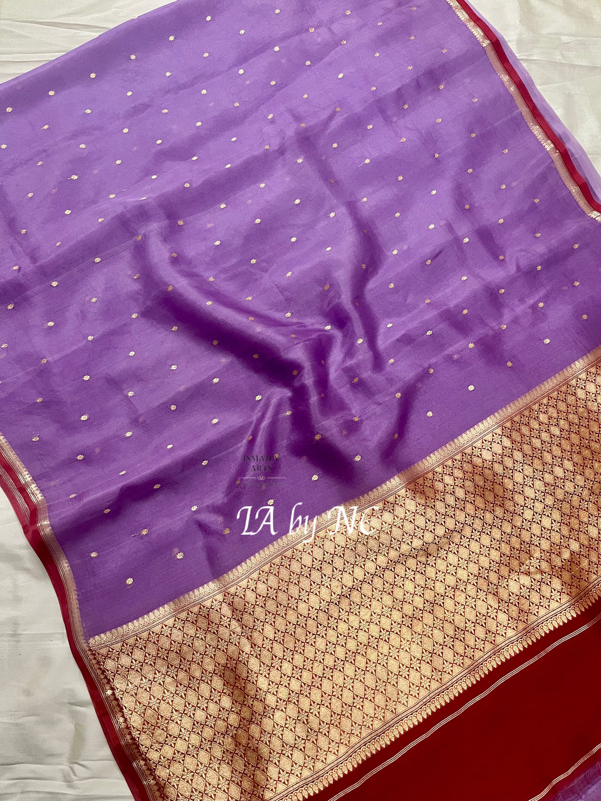 Amethyst Banarasi Pure Kora Silk Kadwa Saree