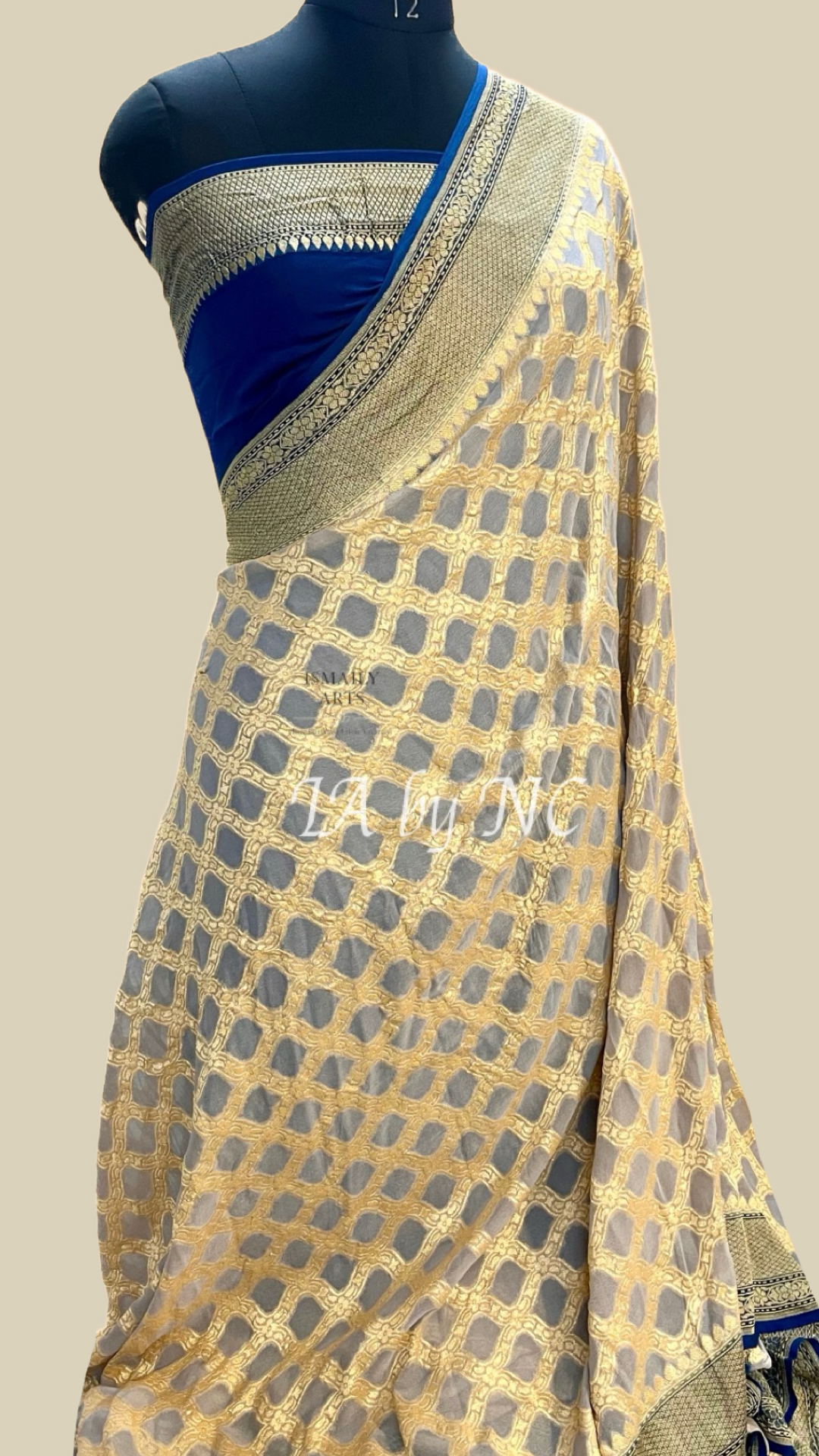 Rhino Banarasi Pure Khaddi Georgette Saree
