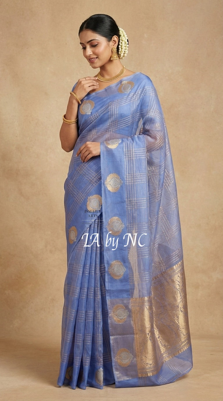 Carolina Banarasi Pure Kora Silk Kadwa Saree