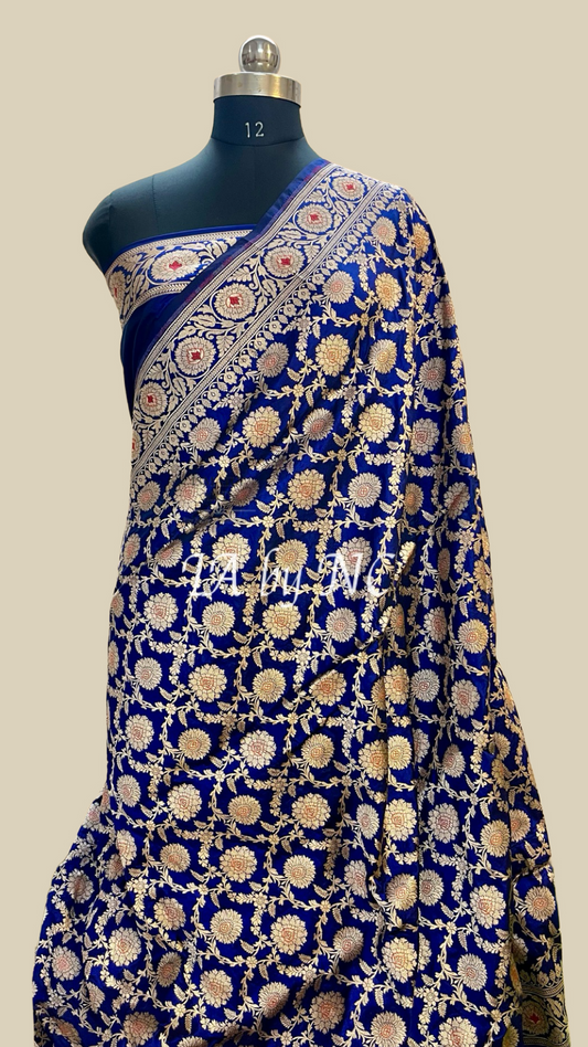 Royal Banarasi Pure Katan Silk Meenakari Pattu Saree