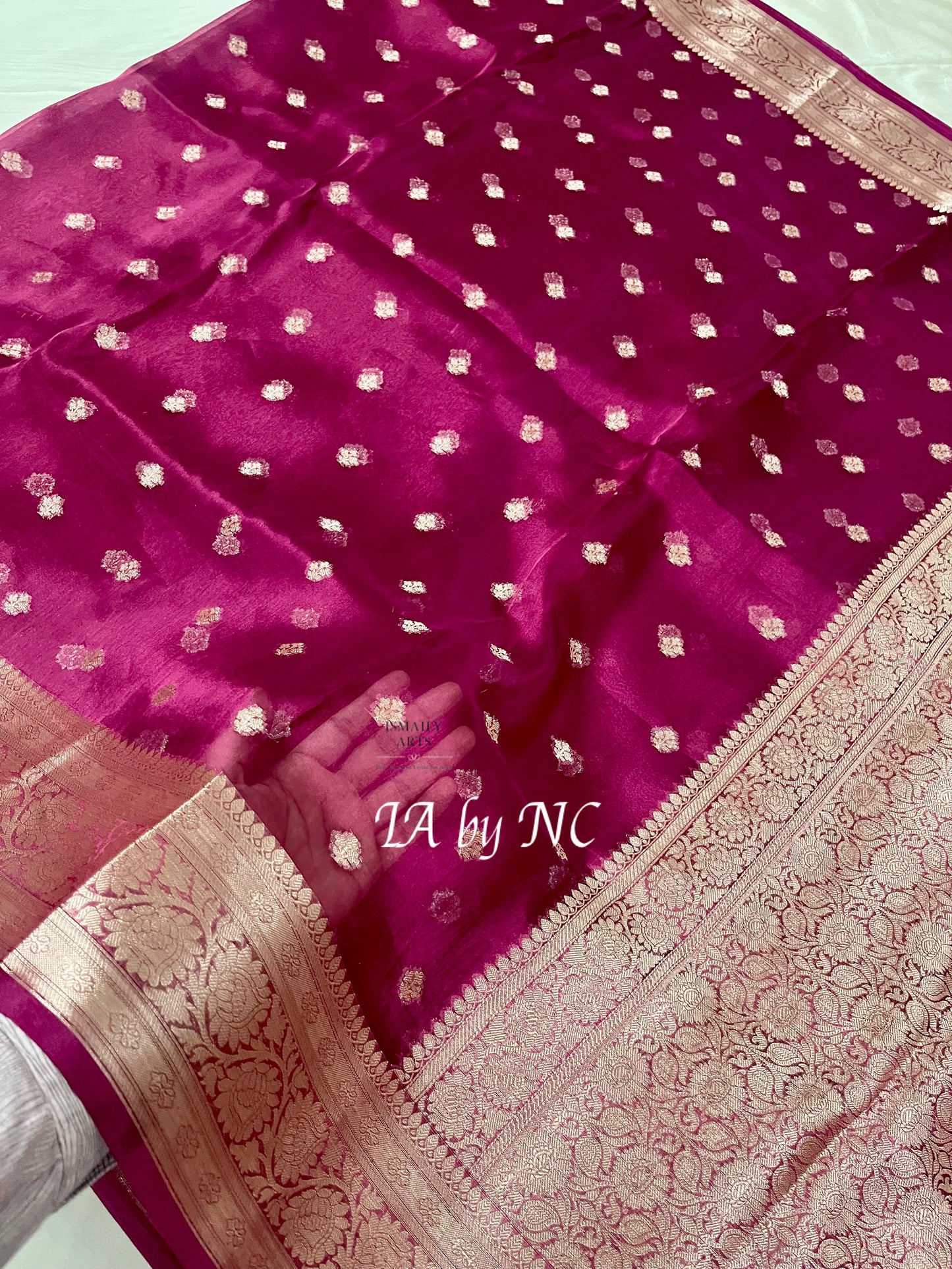 Mulberry Banarasi Pure Tissue Silk Saree