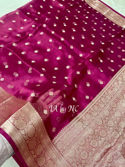 Mulberry Banarasi Pure Tissue Silk Saree