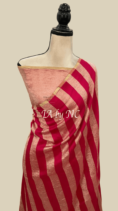 Crimson Banarasi Pure Munga Silk Saree