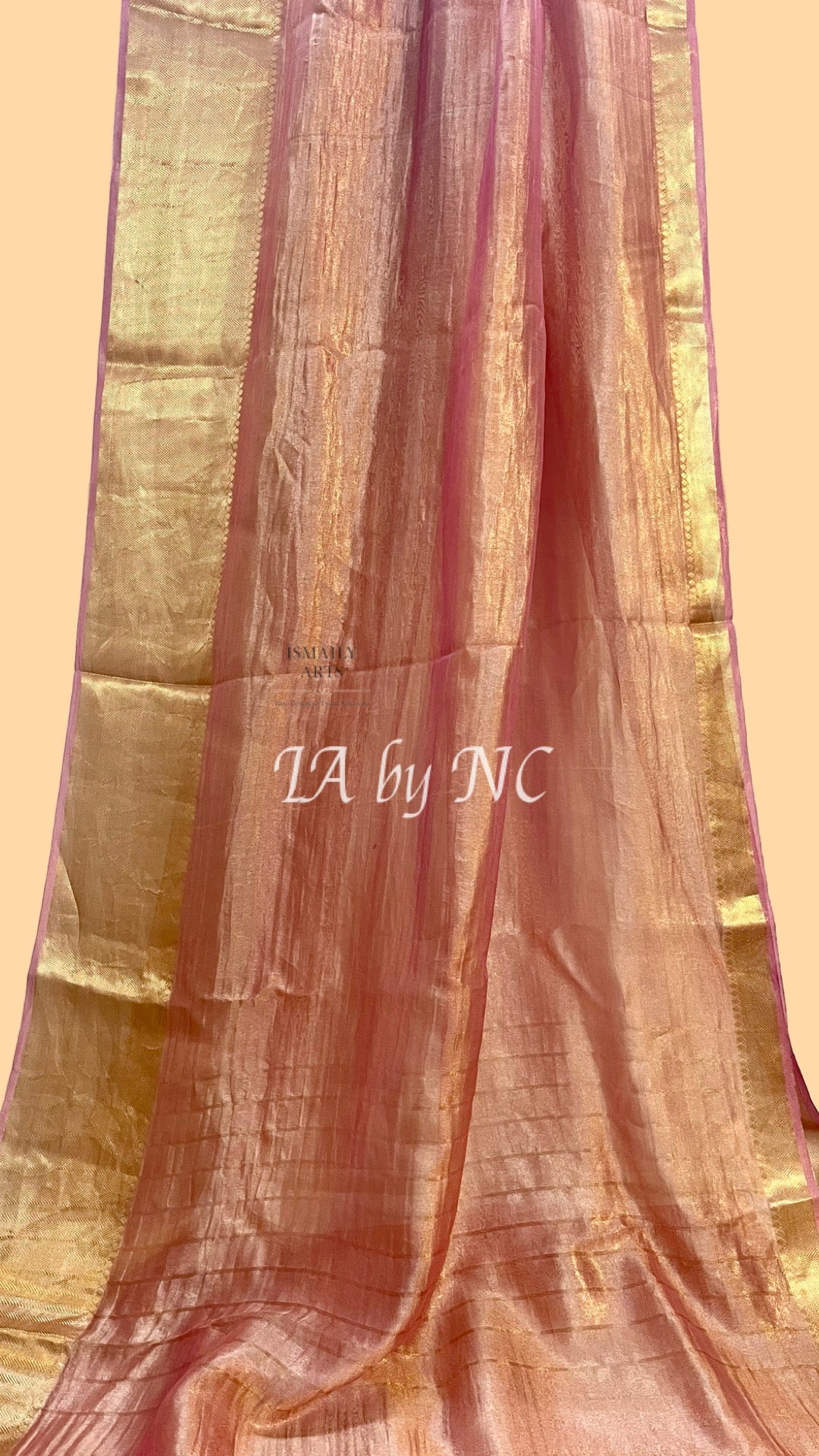 Brick Banarasi Pure Tissue Silk Saree