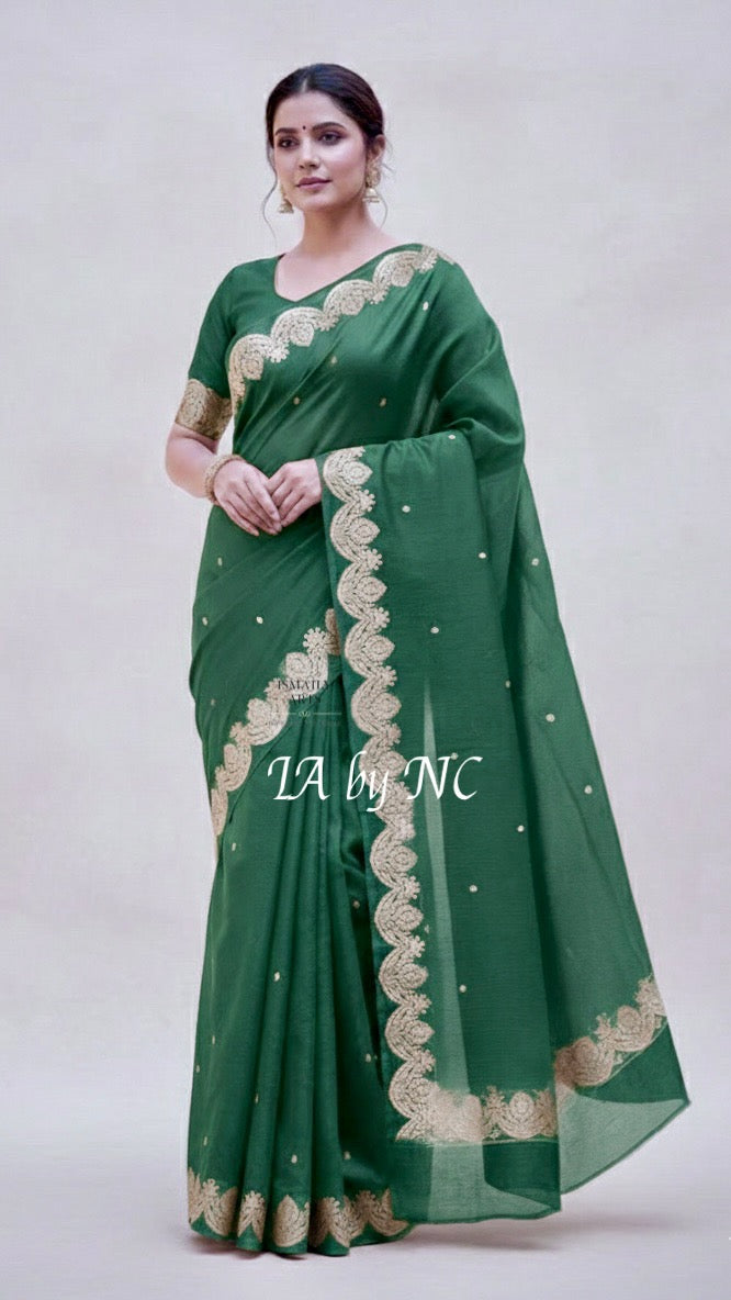Sacramento Banarasi Pure Kora Organza Kadwa Saree